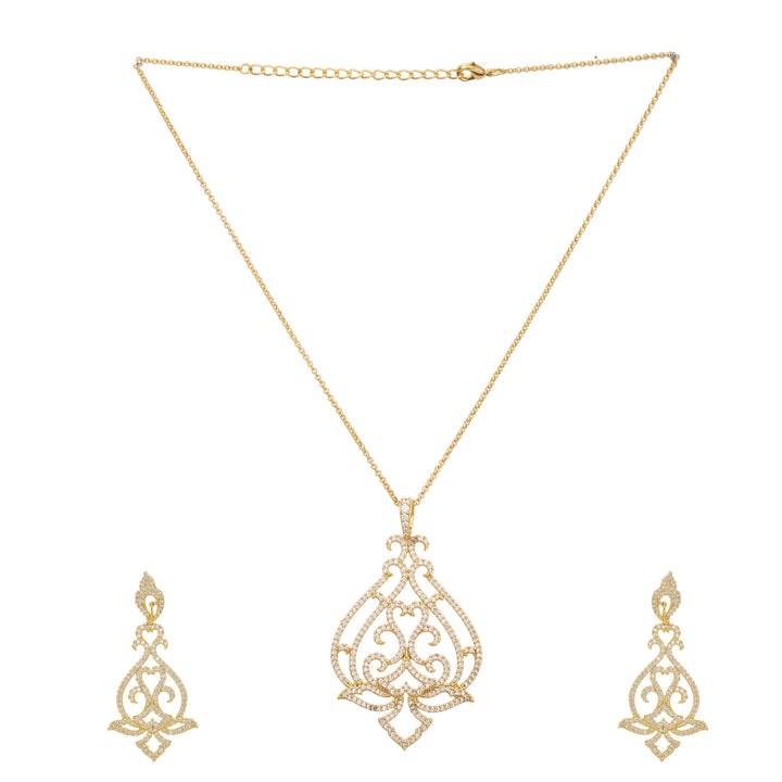 22k Gold Plated Gulnaar Kalika Necklace Set