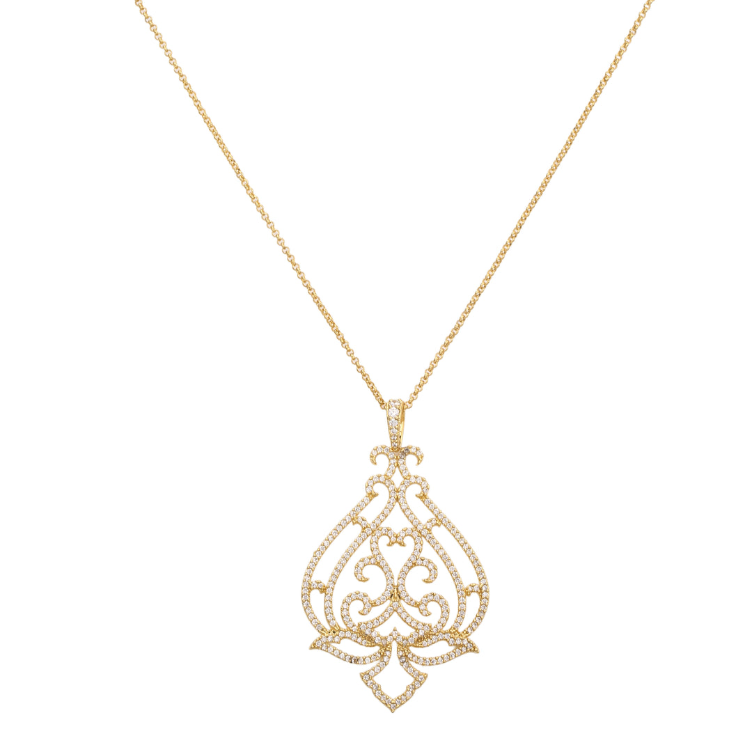 22k Gold Plated Gulnaar Kalika Necklace Set