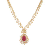 22k Gold Plated Gulnaar Surya Necklace Set