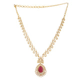 22k Gold Plated Gulnaar Surya Necklace Set