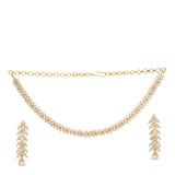 22k Gold Plated Gulnaar Rekha Necklace Set