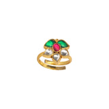 22k Gold Plated Noorja Rangoli Toe Ring