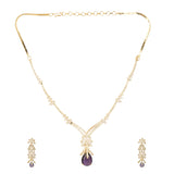 22k Gold Plated Gulnaar Aaina Necklace Set