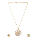 22k Gold Plated Gulnaar Mandal Necklace Set
