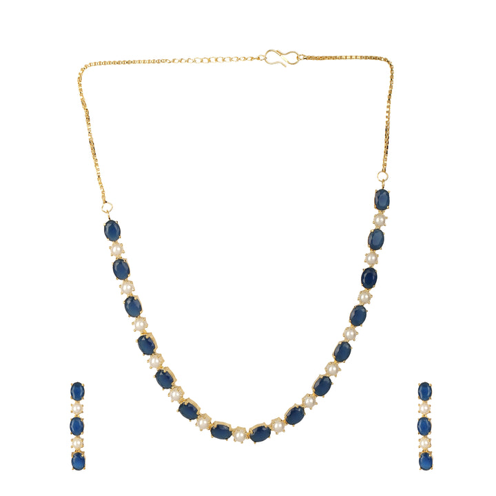22k Gold Plated Gulnaar Neer Necklace Set