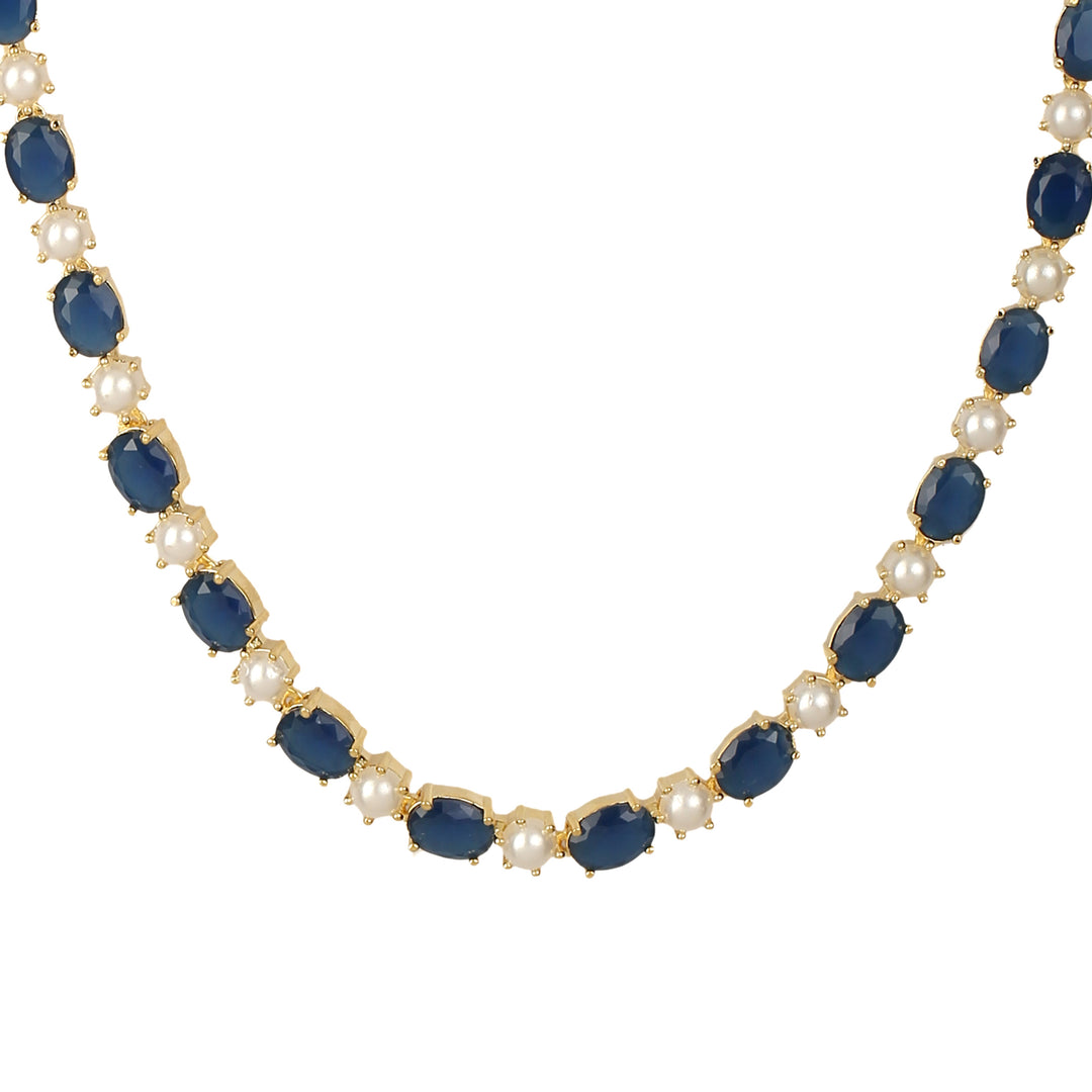 22k Gold Plated Gulnaar Neer Necklace Set