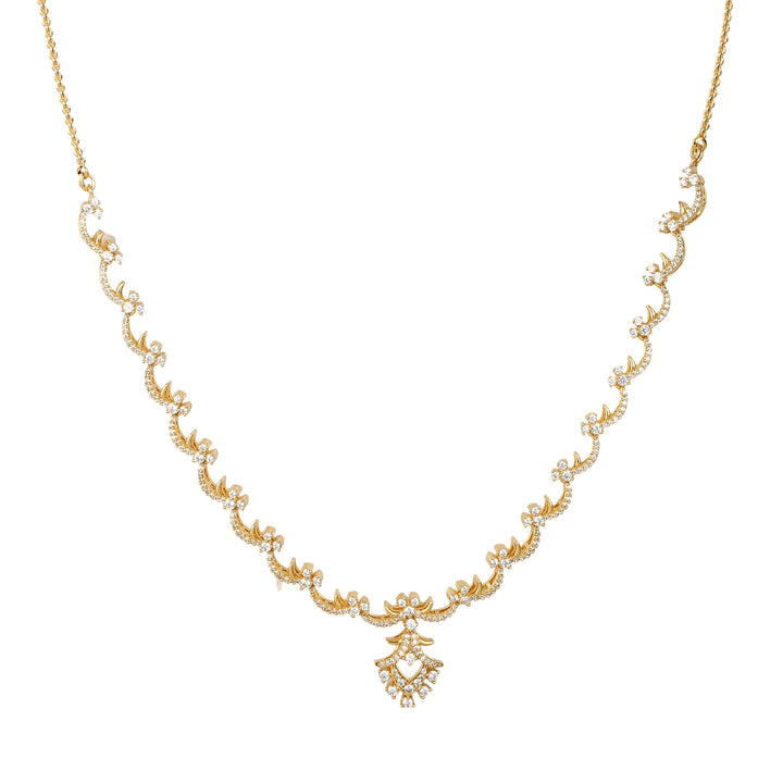 22k Gold Plated Gulnaar Komal Necklace Set