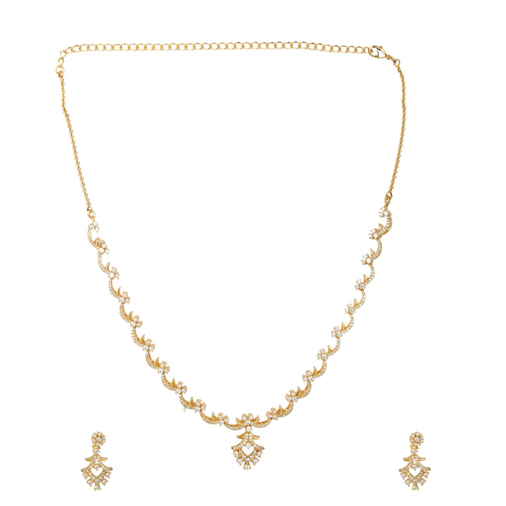 22k Gold Plated Gulnaar Komal Necklace Set