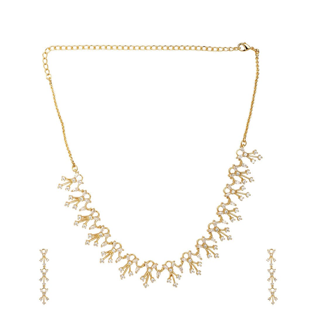 22k Gold Plated Gulnaar Kundan Necklace Set