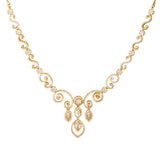22k Gold Plated Gulnaar Kesar Necklace Set