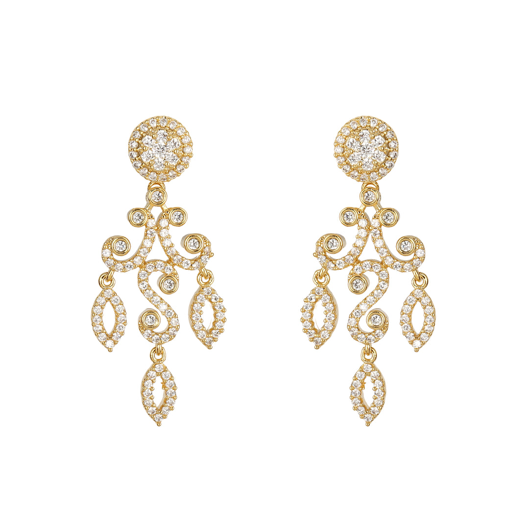 22k Gold Plated Gulnaar Kesar Necklace Set