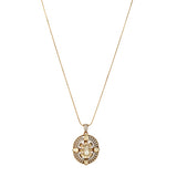 22k Gold Plated Gulnaar Ratna Pendant Set