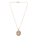 22k Gold Plated Gulnaar Ratna Pendant Set