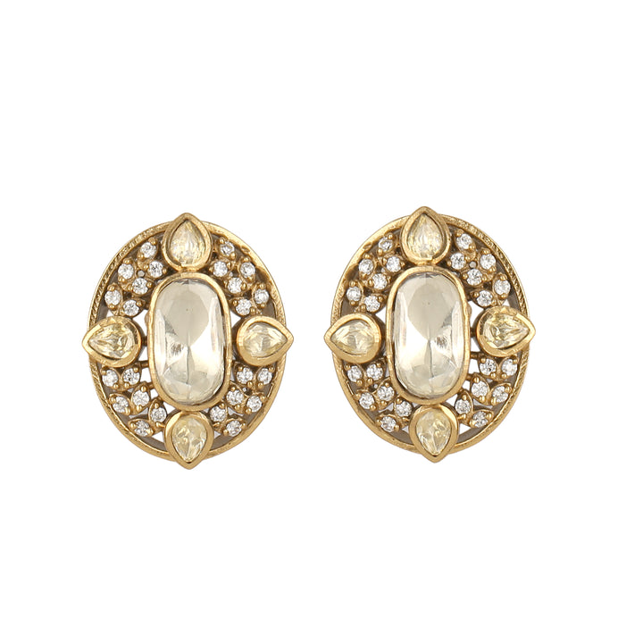 22k Gold Plated Gulnaar Ratna Pendant Set