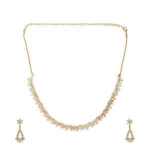 22k Gold Plated Gulnaar Sutra Necklace Set