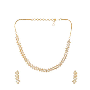 22k Gold Plated Gulnaar Saaj Necklace Set
