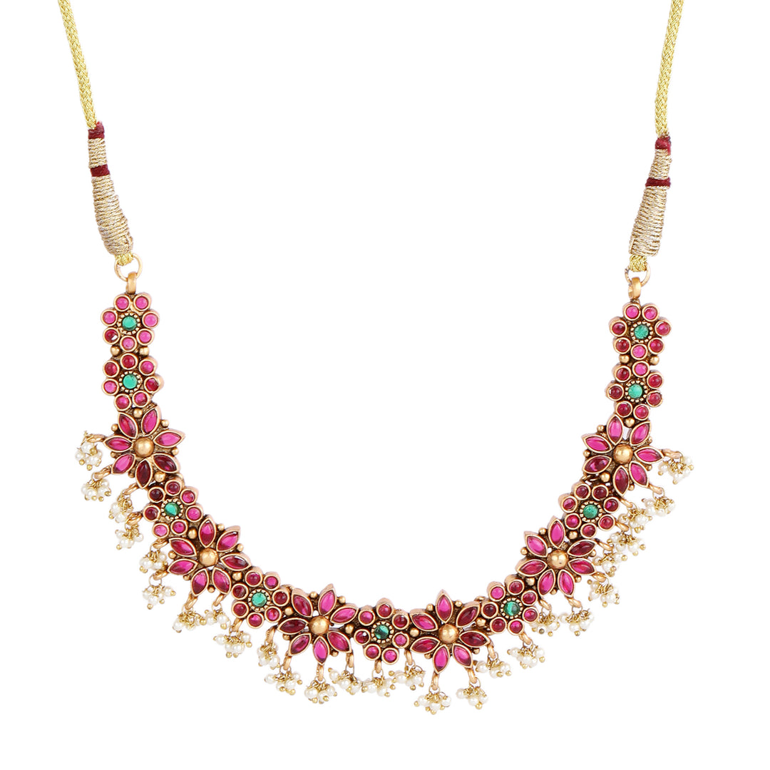 22k Gold Plated Kanchan Gauravi Necklace Set
