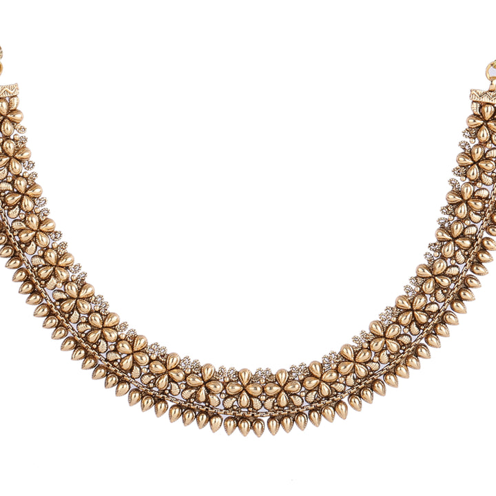 22k Gold Plated Kanchan Indrani Necklace Set