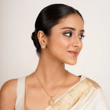 22k Gold Plated Ridhi Chandrika Pendant Set