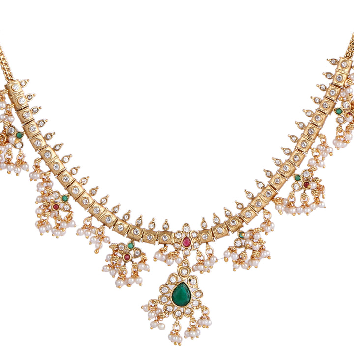 22k Gold Plated Kanchan Jagruti Necklace Set