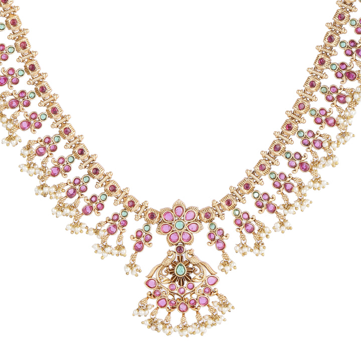 22k Gold Plated Kanchan Jayashree Necklace Set