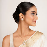 22k Gold Plated Ridhi Megha Pendant Set