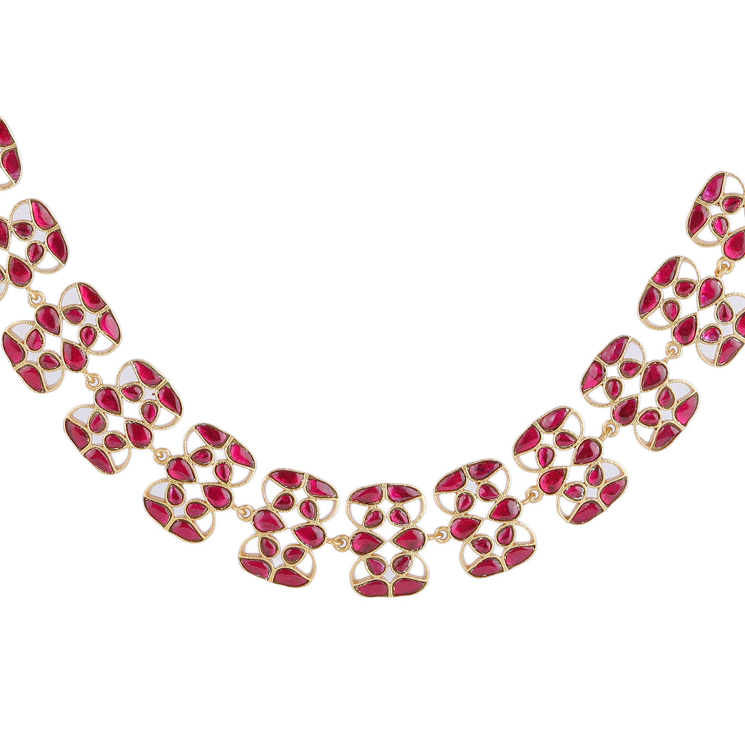 22k Gold Plated Kanchan Kalavati Necklace Set