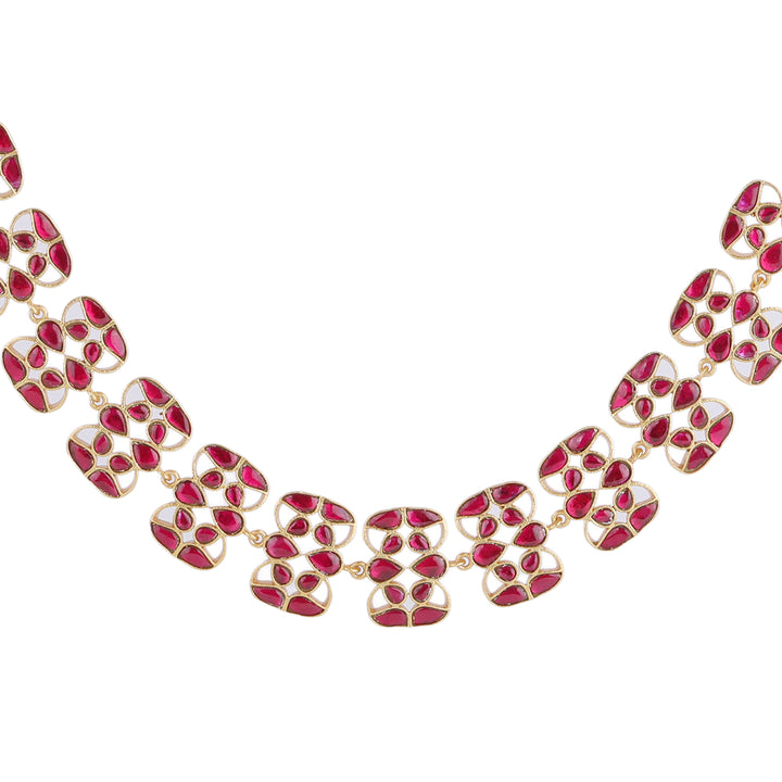 22k Gold Plated Kanchan Kalavati Necklace Set