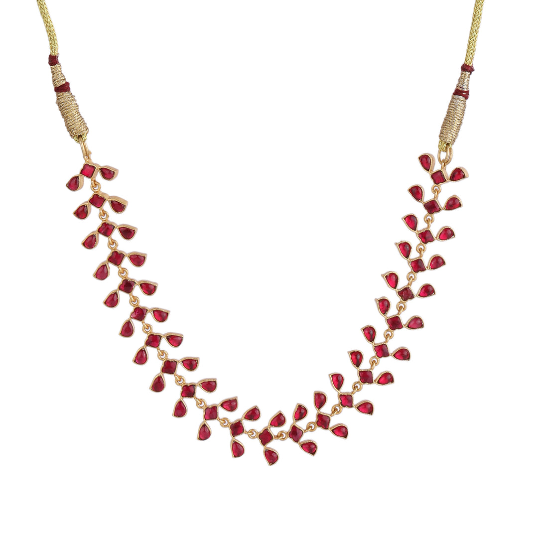 22k Gold Plated Kanchan Kalyani Necklace Set