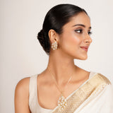 22k Gold Plated Ridhi Mayura Pendant Set