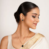 22k Gold Plated Ridhi Bhujanga Pendant Set