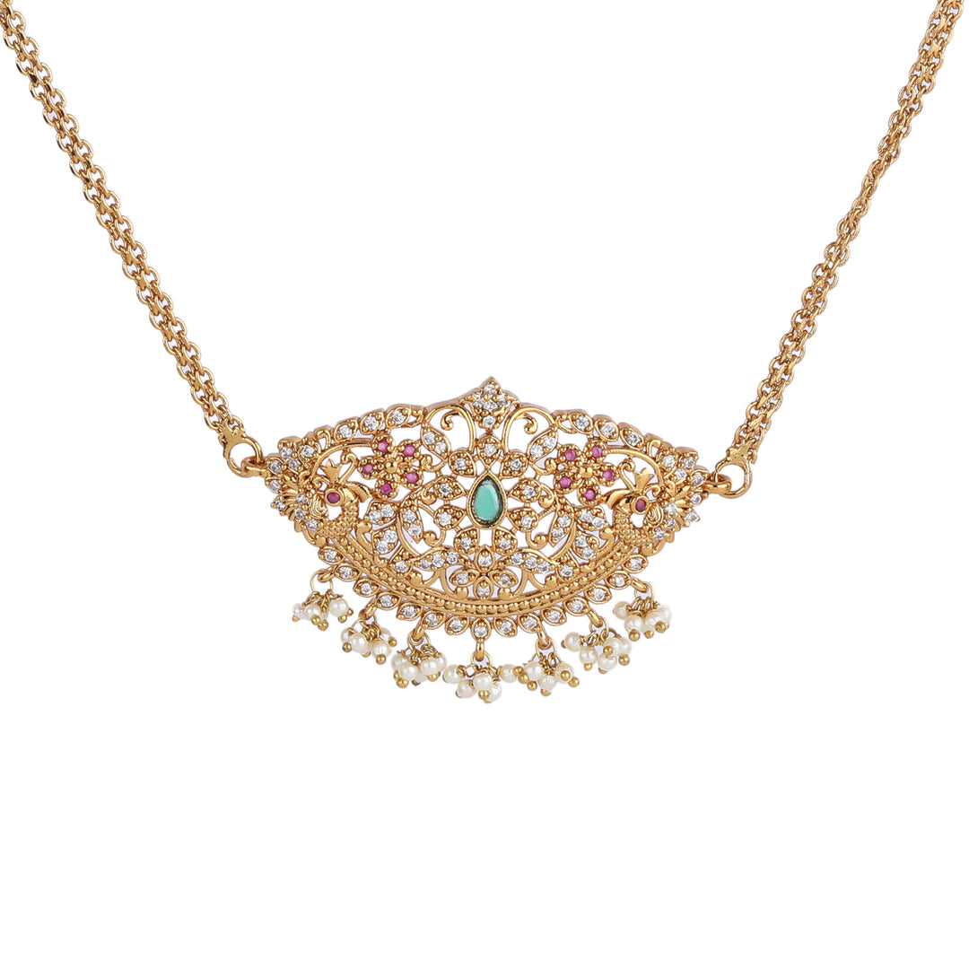 22k Gold Plated Kanchan Ambika Choker Set