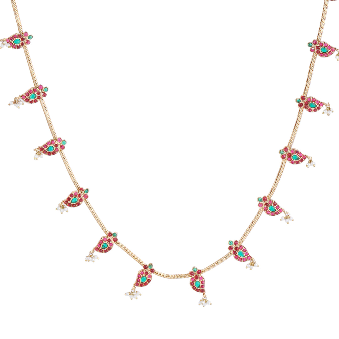 22k Gold Plated Kanchan Anupama Necklace Set