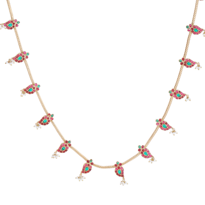 22k Gold Plated Kanchan Anupama Necklace Set