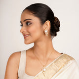 22k Gold Plated Ridhi Pakshi Pendant Set