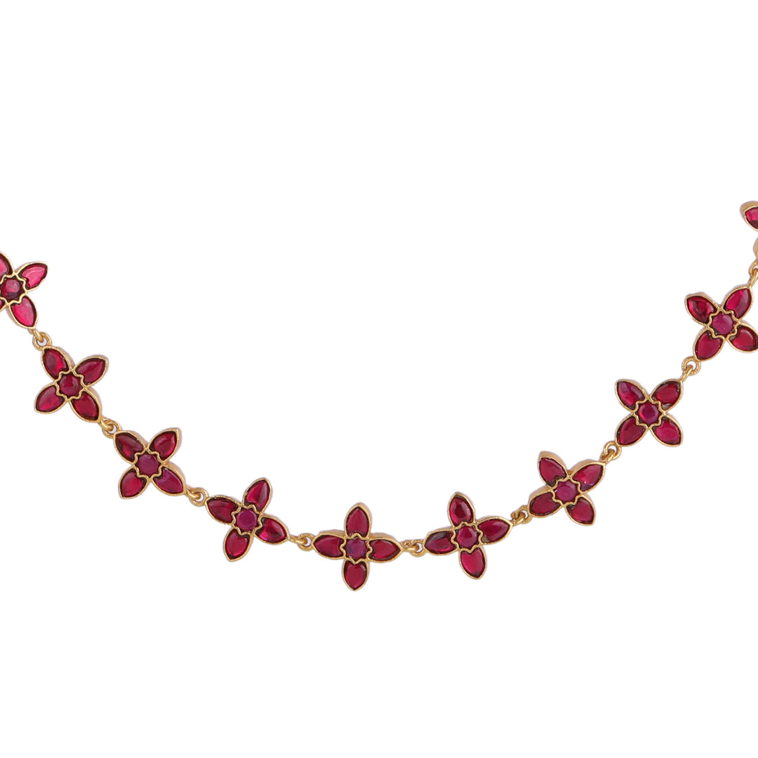 22k Gold Plated Kanchan Nalini Necklace Set