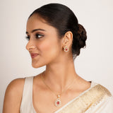 22k Gold Plated Ridhi Taruni Pendant Set