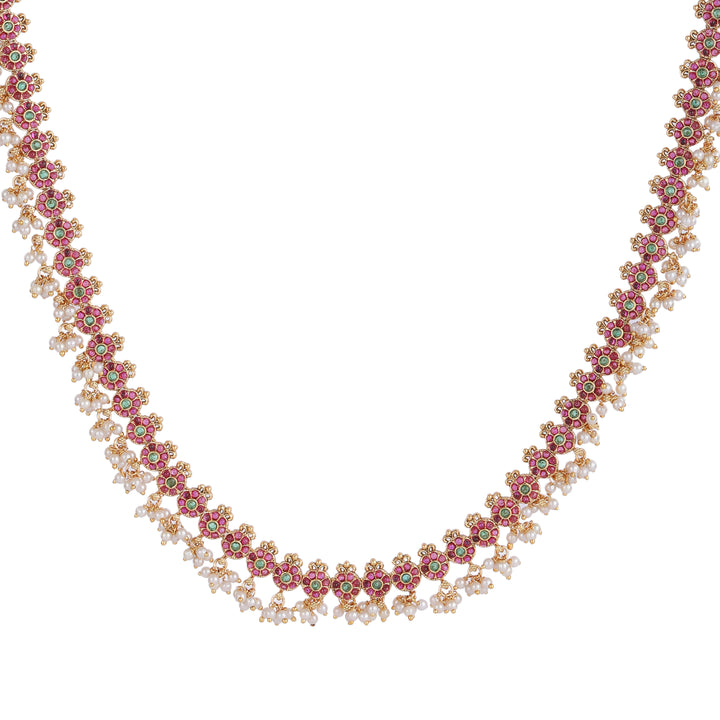 22k Gold Plated Kanchan Padmalini Necklace Set