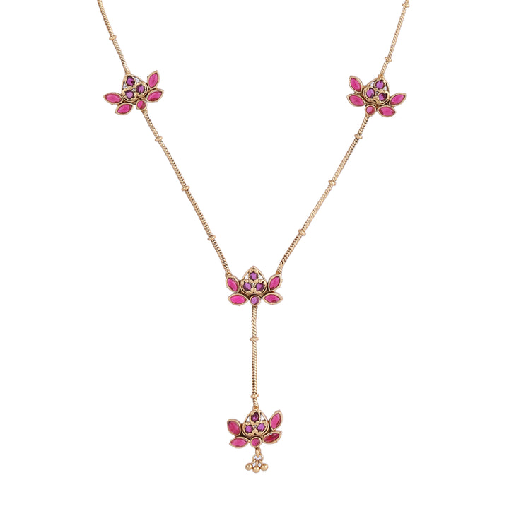 22k Gold Plated Kanchan Prabhadevi Necklace Set