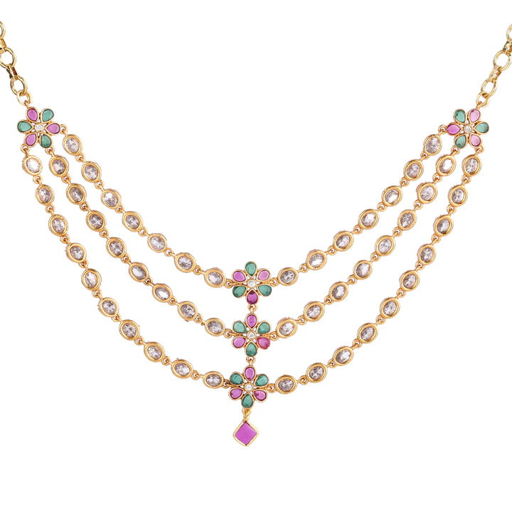 22k Gold Plated Kanchan Rajalakshmi Necklace Set