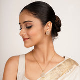 22k Gold Plated Ridhi Shashi Pendant Set