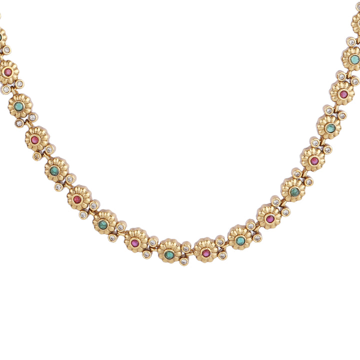 22k Gold Plated Kanchan Shantidevi Necklace Set