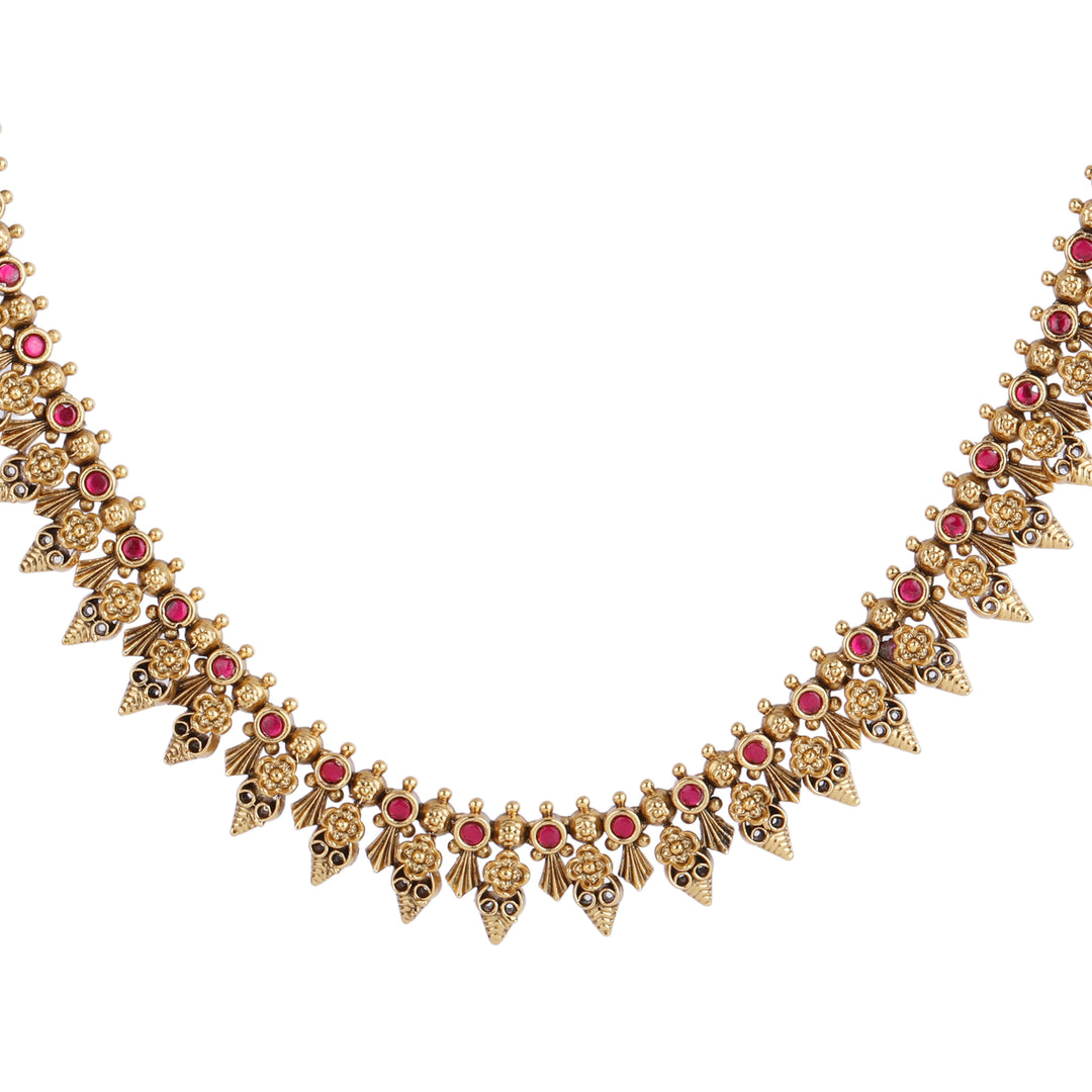 22k Gold Plated Kanchan Sharmishtha Necklace Set
