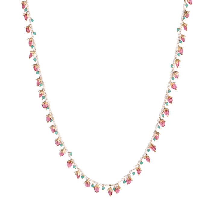 22k Gold Plated Gulabi Devyani Necklace Set