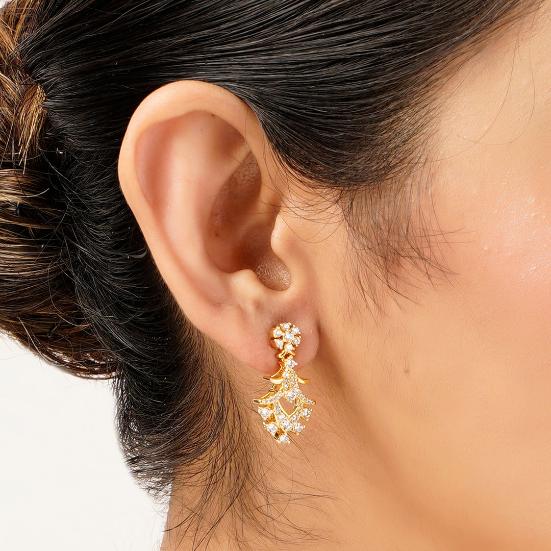 22k Gold Plated Gulnaar Komal Necklace Set