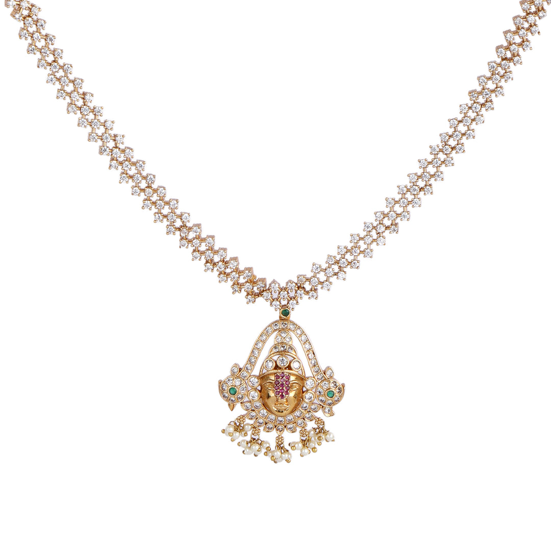 22k Gold Plated Kanchan Chitra Necklace Set