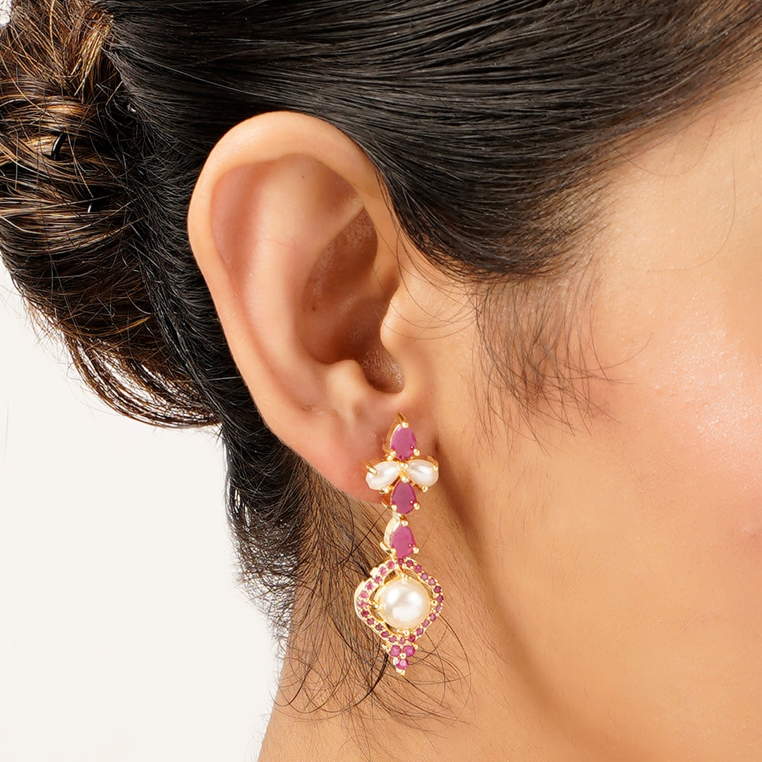 22k Gold Plated Gulnaar Mohini Necklace Set