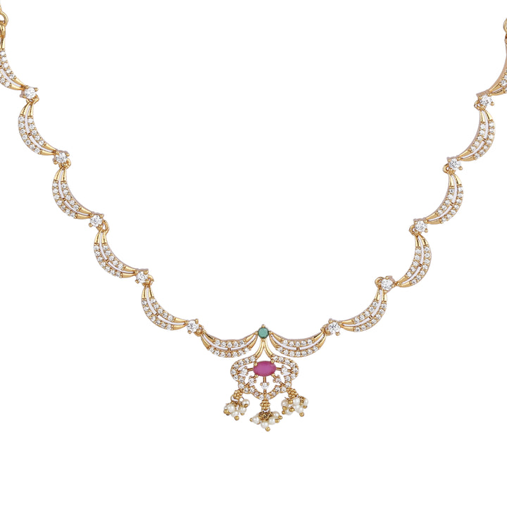 22k Gold Plated Kanchan Devashree Necklace Set