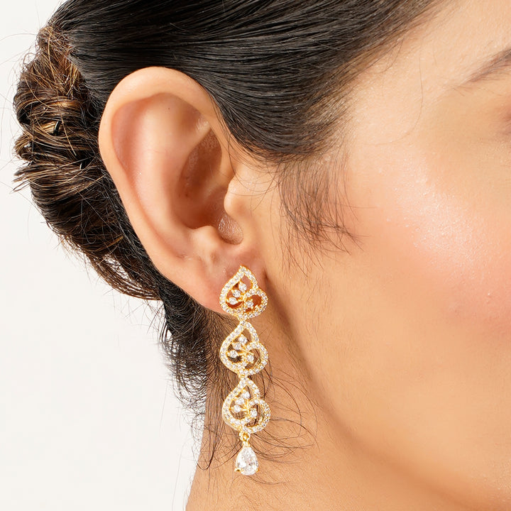 22k Gold Plated Gulnaar Dhara Necklace Set