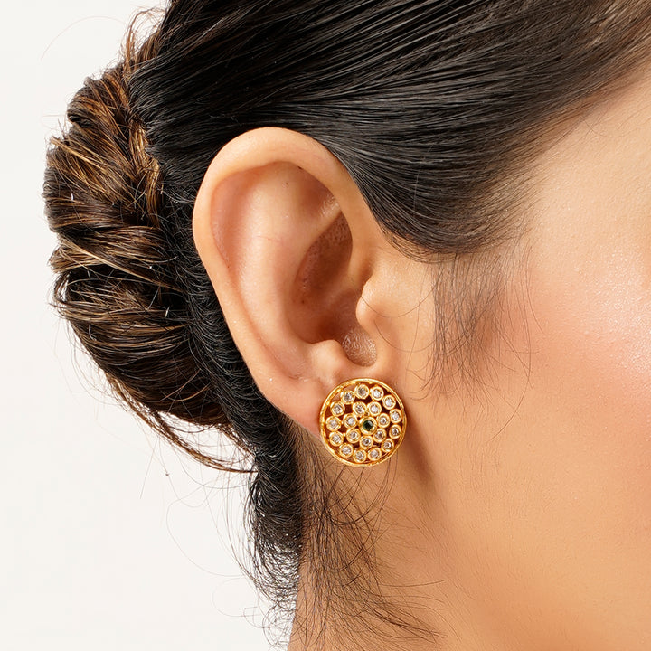 22k Gold Plated Sunheri Jyoti Necklace Set